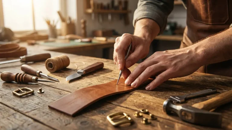 Fabriquer une ceinture en cuir à la main comme un artisan