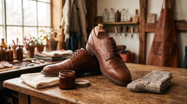 Assouplir des chaussures en cuir neuves avec un embauchoir et une crème nourrissante