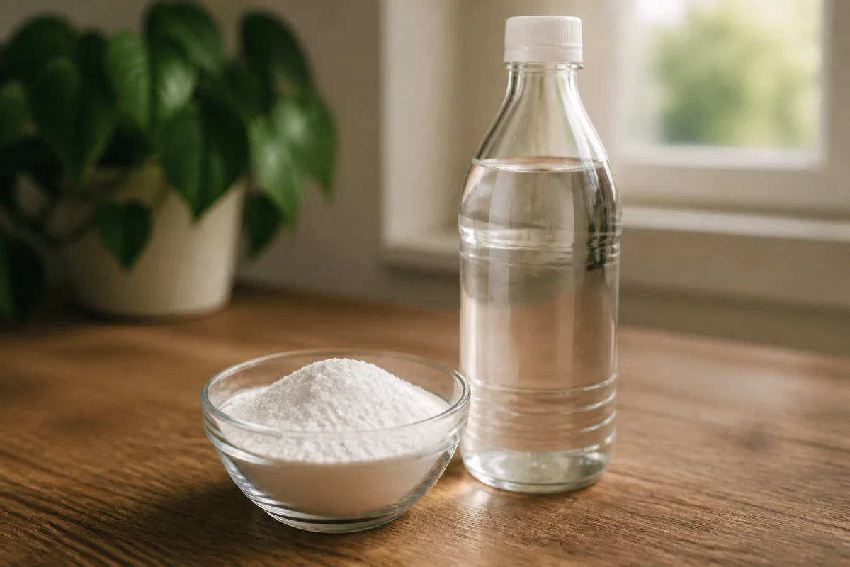 Vinaigre blanc et bicarbonate de soude pour traiter un cuir moisi